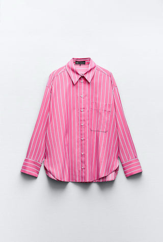 ZARA STRIPED OVERSIZE SHIRT